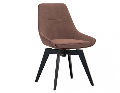 Chaise Oslo Black assise pivotante