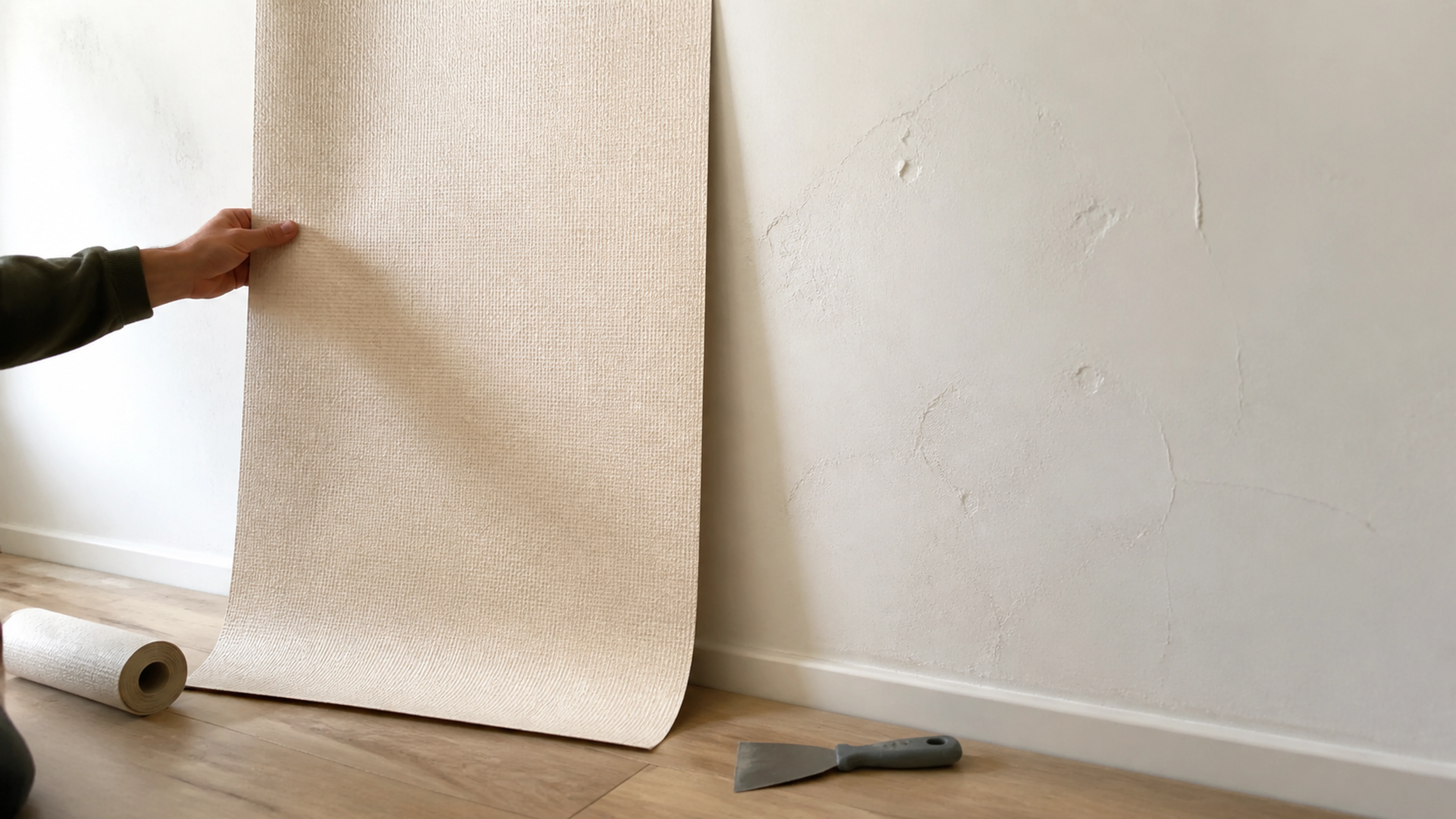 Illustration éditoriale pour l’article « Quel papier peint épais pour cacher les défauts de vos murs »