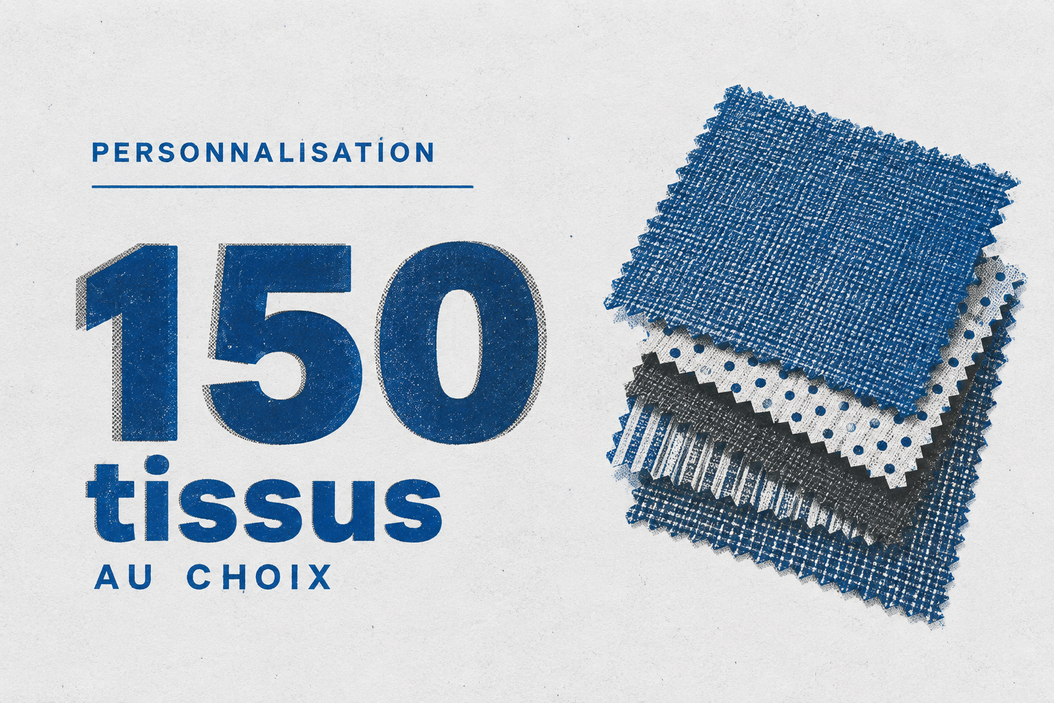 Le lit coffre Ouessant propose 150 tissus au choix.