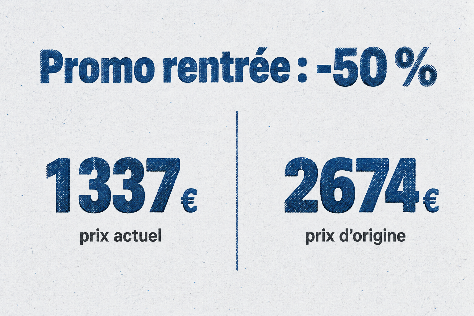 L'ensemble de literie coffre Emma passe de 2 674,48 € à 1 337,23 €, soit -50 %.
