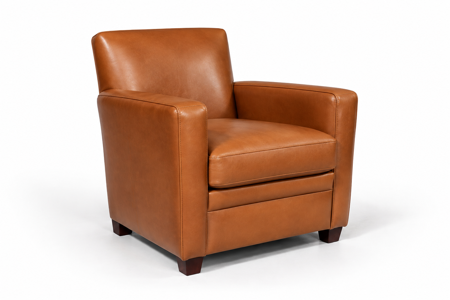 Fauteuil club CHARLESTON, modèle compact de 71 cm de large.