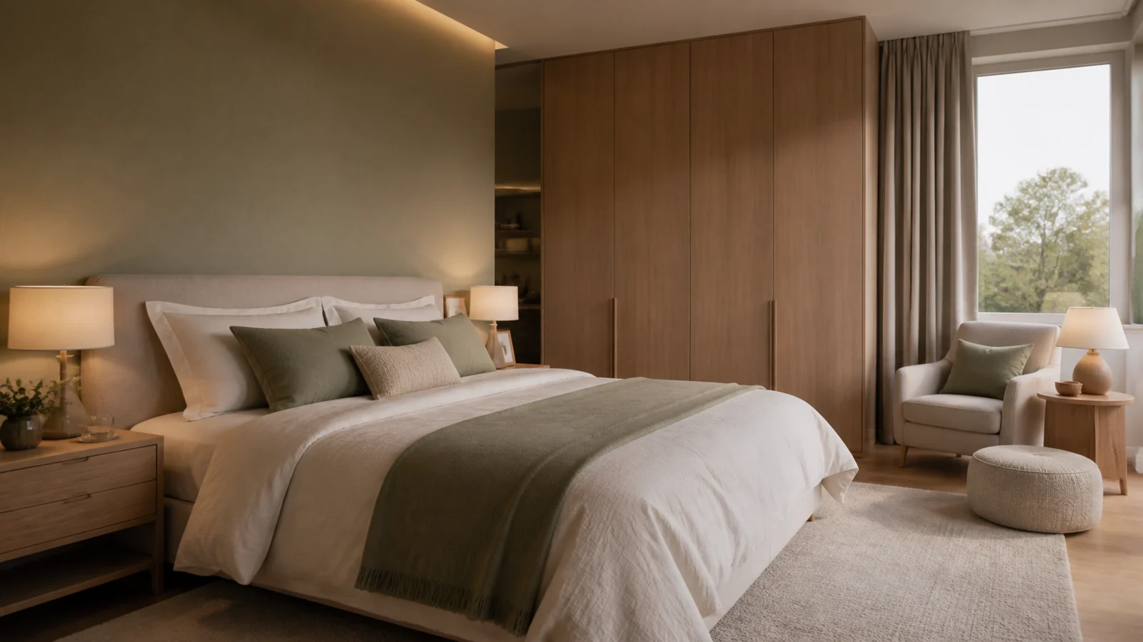 Chambre douce et fonctionnelle