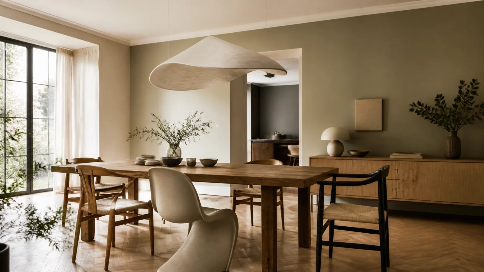 Salle à manger moderne en bois